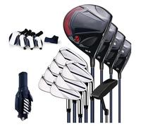 Ensemble complet de clubs de golf pour débutants avec sac standard pour droitier et manche en carbone prêt à l'emploi