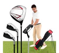 Ensemble complet de clubs de golf pour homme droitier avec conducteur en titane, fer 7/S, bois de parcours, putter et sac de golf, idéal pour les amateurs de sports de plein air
