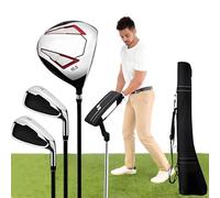 Ensemble complet de clubs de golf pour homme droitier avec conducteur en titane, fer 7/S, bois de parcours, putter et sac de golf, idéal pour les amateurs de sports de plein air