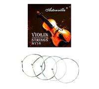 Ensemble complet de cordes de violon de qualité, taille 1/2 1/4, en acier G D a E, accessoires de guitare, nettoyeur de cordes, 4 pièces/paquet