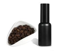 Ensemble complet de dosage de grains de café avec flacon pulvérisateur et tasse à mesurer pour une mesure précise et verser en douceur dans les moulins pour expresso et verser sur l'infusion (blanc)