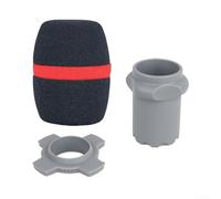 Ensemble complet de housses de protection pour microphone sans fil pour une durabilité maximale et une amélioration des performances (gris)
