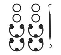 Ensemble complet de joints d'étanchéité pour systèmes d'eau douce avec clip solide et joints toriques en caoutchouc flexible 7337571 7170288 pour fixation rapide joints toriques permanents en