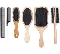 Sichler Beauty : Ensemble complet de peignes & brosses à cheveux - 6 pièces G