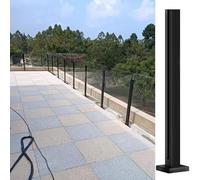 Ensemble complet de poteaux de garde-corps en verre et acier inoxydable pour système de garde-corps de terrasse dans les villas, les piscines et les jardins