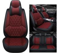 Ensemble complet de protections de siège de voiture universelles en cuir nappa imperméable et respirant avec design antidérapant pour Renault Kangoo (KC), avant et arrière
