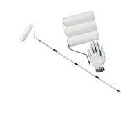 Ensemble complet de rouleau de peinture avec poignée réglable de 170 cm et 3 manchons de recharge de qualité supérieure pour tâches ménagères et rouleau de peinture de plafond