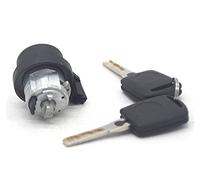 Ensemble Complet de Serrure contacteur d'allumage Barillet de Serrure de Porte Gauche pour Skoda Octavia 2005-2008 1Z0837167C 6Y0898167E