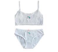 Ensemble Complet de Sous-Vêtements en Coton pour Fille et Adolescente, Set de Soutien-Gorge et Slip Laphilo cod.6281, 10-12 ans