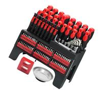 Ensemble complet de tournevis 118 pièces avec design amélioré et poignée confortable pour diverses tâches d'entretien