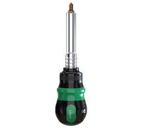 Ensemble complet de tournevis rétractables, 14 embouts interchangeables, construction de rangement délicat, ensemble d'outils ergonomiques avec poignée ergonomique, outil en acier, design peu