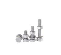 Ensemble complet de vis et écrous hexagonaux externes en acier inoxydable 304 M3 à M14(5set M8x50)