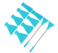 Ensemble complet d'équipement artistique fluide 8 buses de soufflage pailles en acier inoxydable embouts buccaux en silicone buses de peinture de tailles multiples pailles en acier inoxydable pour