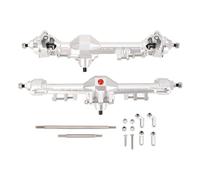Ensemble complet d'essieux avant et arrière pour véhicule radiocommandé, alliage d'aluminium, acier inoxydable, pour véhicule radiocommandé 1/10, argent
