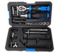 Ensemble complet d'outils à cliquet 43 pièces en ABS professionnel pour réparation électronique automobile et appareils électroménagers