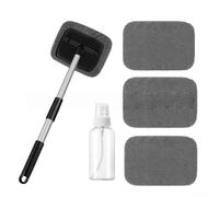 Ensemble complet d'outils de nettoyage de voiture 5 pièces brosse télescopique avec flacon pulvérisateur et couvercles souples