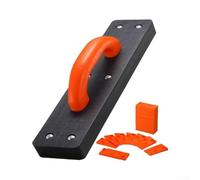 Ensemble complet d'outils de pose de sol : marteau double tête résistant à l'usure, bloc de taraudage multifonction, règle de forme et entretoises pour carrelage et parquet