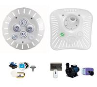 Ensemble complet DUO MIX GRIS anthracite : Pièces à sceller + Pompe 3 CV mono