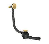 Ensemble complet Hansgrohe AXOR Flexaplus 42541990 Bonde et trop-plein pour baignoire, finition or poli
