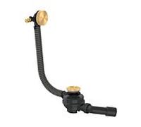 Ensemble complet Hansgrohe Exafill 42540250 : bonde, vidange et trop-plein de baignoire, finition or brossé