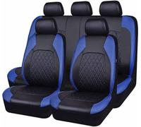 Ensemble Complet Housses de Siège Voiture pour P-eugeot 5008 II SUV T87 / 5008 I T8 2016-2025, Confortables Cuir Coussins de Siège Protection Couvre Sieges Accessoire,D/9pcs Set Blue