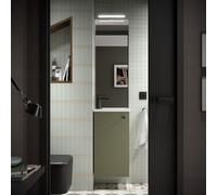 Ensemble complet meuble, vasque, miroir et applique 40cm Green Satin MARVILLE - SALGAR 104996