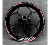Ensemble Complet Multicolore pour Moyeu De Roue Moto pour Kawasaki Z750, Autocollant Réfléchissant Étanche Et Modifié des pièces de Rechange(Style 11)