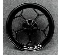 Ensemble Complet Multicolore pour Moyeu De Roue Moto pour Kawasaki Z750, Autocollant Réfléchissant Étanche Et Modifié des pièces de Rechange(Style 25)