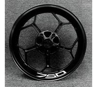 Ensemble Complet Multicolore pour Moyeu De Roue Moto pour Kawasaki Z750, Autocollant Réfléchissant Étanche Et Modifié des pièces de Rechange(Style 28)
