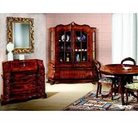 Ensemble complet table de salle à manger 3 chaises ensemble vitrine commode 6pcs ensemble baroque