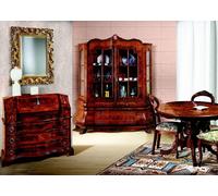 Ensemble complet table de salle à manger 3 chaises ensemble vitrine commode 6pcs ensemble baroque