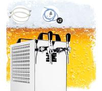 Ensemble complet Tireuse a biere avec pompe à membrane Kontakt 40/K machine a biere, pompe a biere 2 lignes, 50 litres/h, professionnelle, tête de robinet - sans, Type A