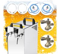 Ensemble complet Tireuse a biere avec pompe à membrane - Kontakt 40/K machine a biere, pompe a biere 2 lignes, 50 litres/h, professionnelle Type S, NC Adaptateur