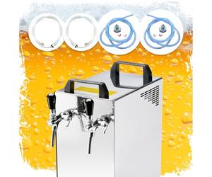 Ensemble complet Tireuse a biere avec pompe à membrane Kontakt 40/K machine a biere, pompe a biere 2 lignes, 50 litres/h, professionnelle, tête de robinet - sans, sans
