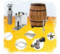 Ensemble complet Tireuse a biere - BARRIQUE - machine a biere, pompe a biere - bar mobile biere, 1 ligne, 30 litres/h, Green Line NC adaptateur