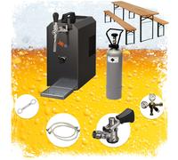 Ensemble complet - Tireuse a biere - JET 30 machine a biere, pompe a biere 1 ligne, 35 litres/h, Ensemble pliable de tentes à bière Adaptateur 5 litres