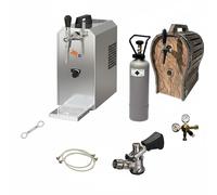 Ensemble complet - Tireuse a biere - JET 30 machine a biere, pompe a biere 1 ligne, caisse de bièr 35 litres/h avec tonneau en bois Type S