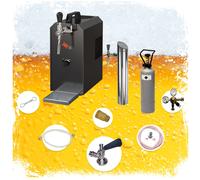 Ensemble complet Tireuse a biere - JET 30 machine a biere, sous le comptoir, pompe a biere 1 ligne, 35 litres/h, professionnelle NC adaptateur