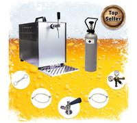 Ensemble complet - Tireuse a biere - machine a biere, pompe a biere 1 ligne, 60 litres/h - avec robinet avec compensateur, professionnelle NC adaptateur