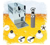Ensemble complet - Tireuse a biere - machine a biere, pompe a biere 2 lignes, 60 litres/h, professionnelle Adaptateur 5 litres, Type A