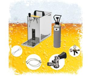Ensemble complet Tireuse a biere - PYGMY 25 machine a biere, pompe a biere 1 ligne, 35 litres/h, professionnelle, Green Line KeyKeg