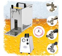 Ensemble complet - Tireuse a biere - PYGMY 25 machine a biere, pompe a biere 1 ligne, caisse à bière 35 litres/h, Green Line Set tous de tete de fut