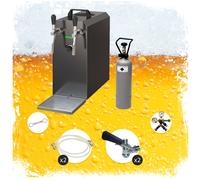 Ensemble complet - Tireuse a biere - STREAM 50 machine a biere, pompe a biere 2 lignes, 50 litres/h, professionnelle Type A, Adaptateur 5 litres