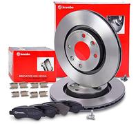 Ensemble composé de 1x Jeu de plaquettes de frein avant, 2x Disque de frein ventilé à l'avant 40435275 Compatible avec: CITROËN BERLINGO/BERLINGO FIRST Großraumlimousine (MF_, GJK_, GFK_