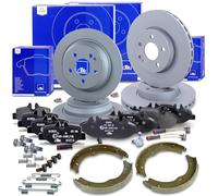 Ensemble composé de Disques de frein + plaquettes de frein avec VWK+ jeu de mâchoires de frein avant+arrière 40638800 Compatible avec: MERCEDES-BENZ VIANO, VITO/MIXTO Kasten, VITO Bus