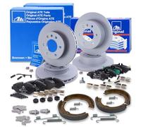 Ensemble composé de Disques de frein +plaquettes de frein +contact +kit de mâchoires de frein avant+arrière 40277804 Compatible avec: MERCEDES-BENZ SPRINTER 3,5-t Kasten, SPRINTER 3