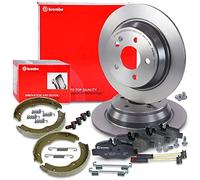 Ensemble composé de Disques de frein + plaquettes de frein + frein à main arrière 40438246 Compatible avec: MERCEDES-BENZ VIANO, VITO/MIXTO Kasten, VITO Bus
