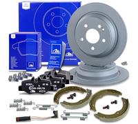 Ensemble composé de Disques de frein + plaquettes de frein + mâchoires de frein arrière 40594467 Compatible avec: MERCEDES-BENZ VIANO, VITO/MIXTO Kasten, VITO Bus