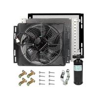 Ensemble condenseur de climatiseur de stationnement 14" x 18", Ventilateur de Refroidissement sans balais à fréquence Variable 12 V, pièces de Rechange pour réparation 24 V