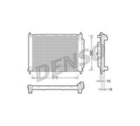 Ensemble condenseur et radiateur DENSO DRM23101